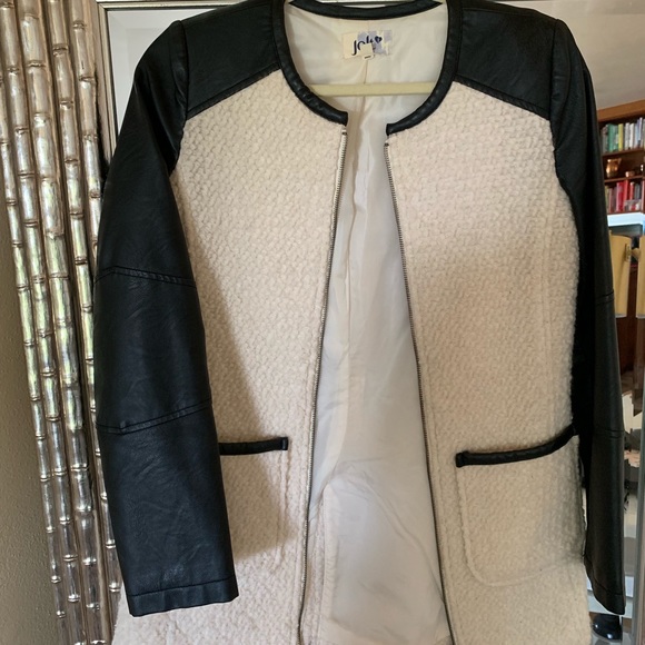 Cream and Black Jacket - Picture 2 of 2